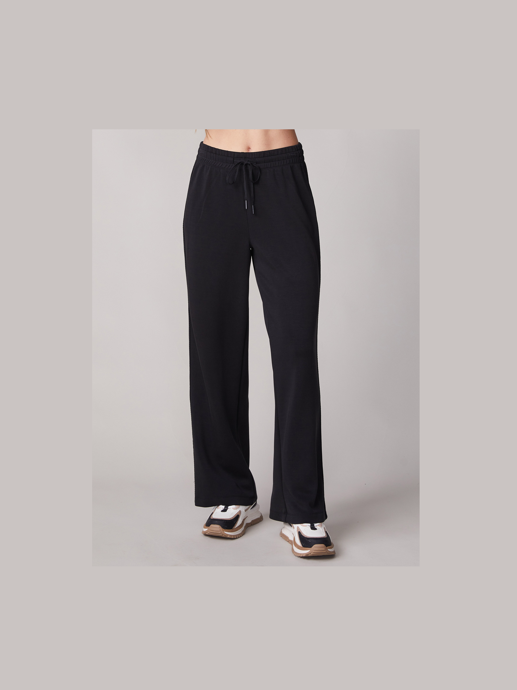 Athletic Striped Pants - Black