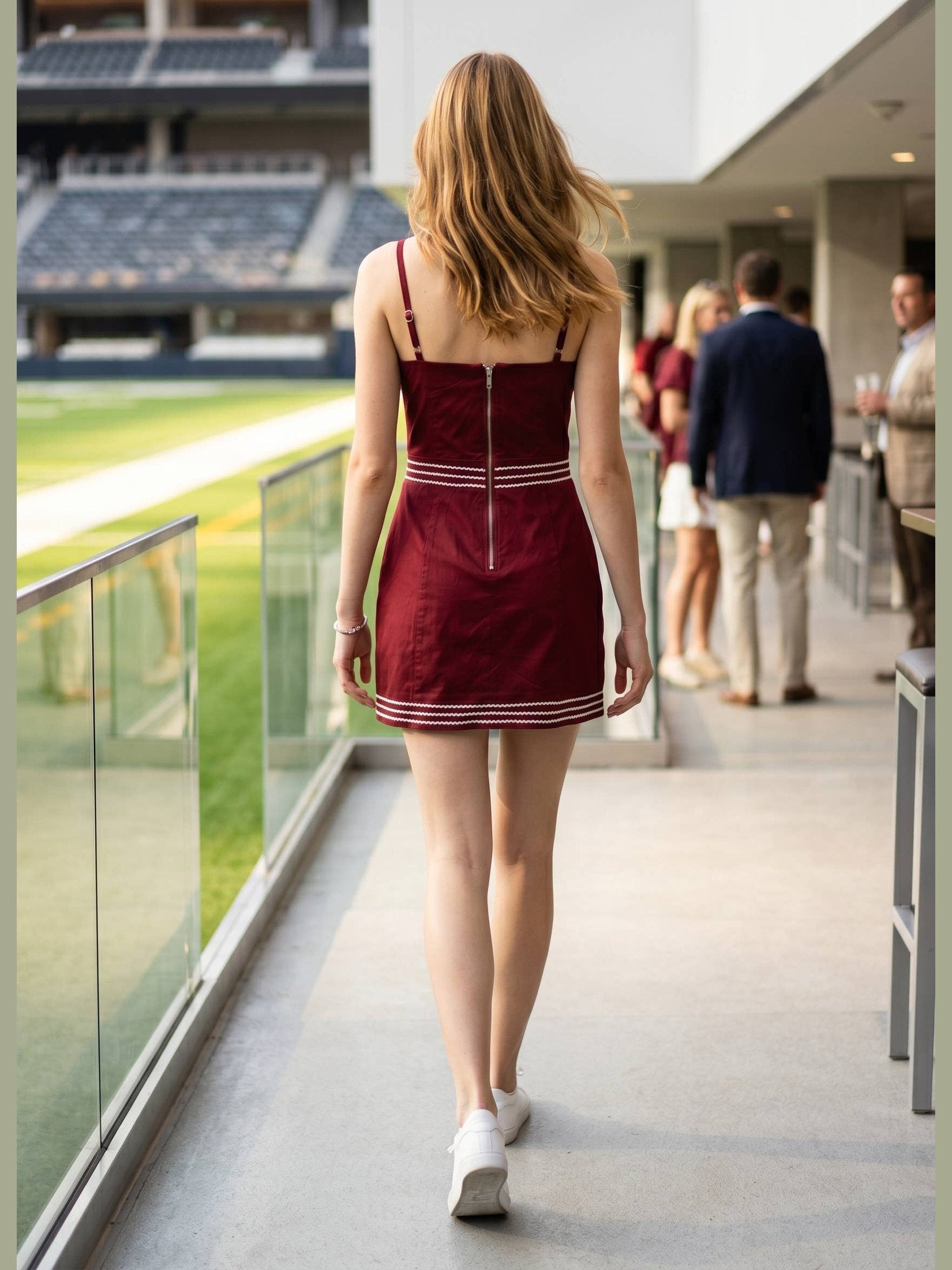 Gameday Mini Dress - Crimson
