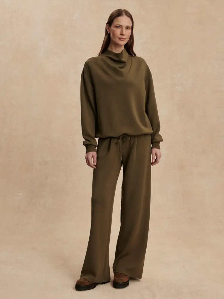 Betsy Sweatshirt - Military Olive - Active Outerwear