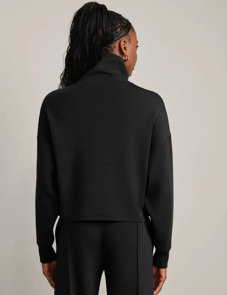Dream Glow Mock Neck - Pure Black Heather - Active Outerwear