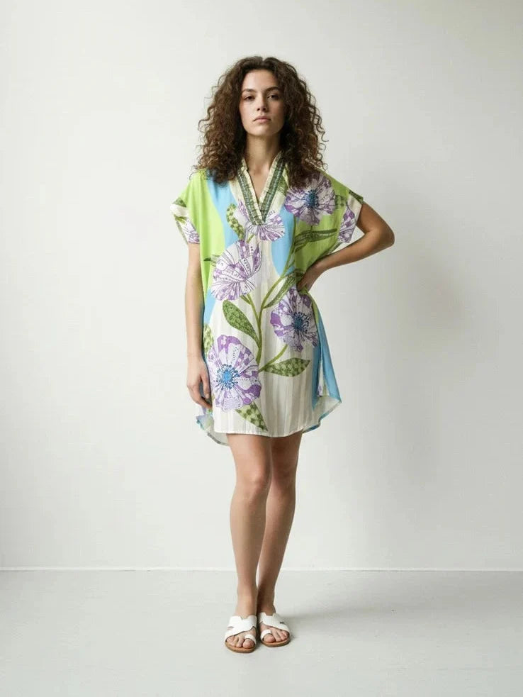 Alana Dress - Lavender Blooms