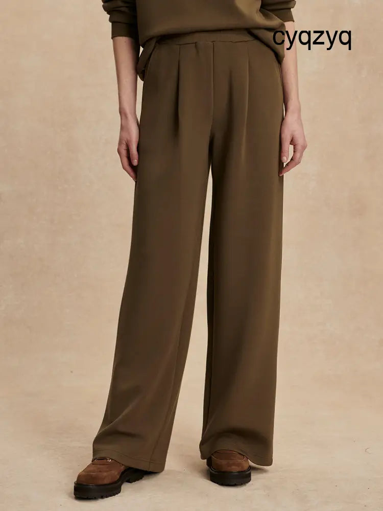 The Extra Wide Leg Pant 29.5 - Military Olive - Active Pants and Leggings