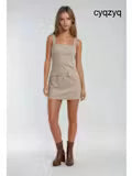 Well Romper in Taupe Greige - Mini Dress